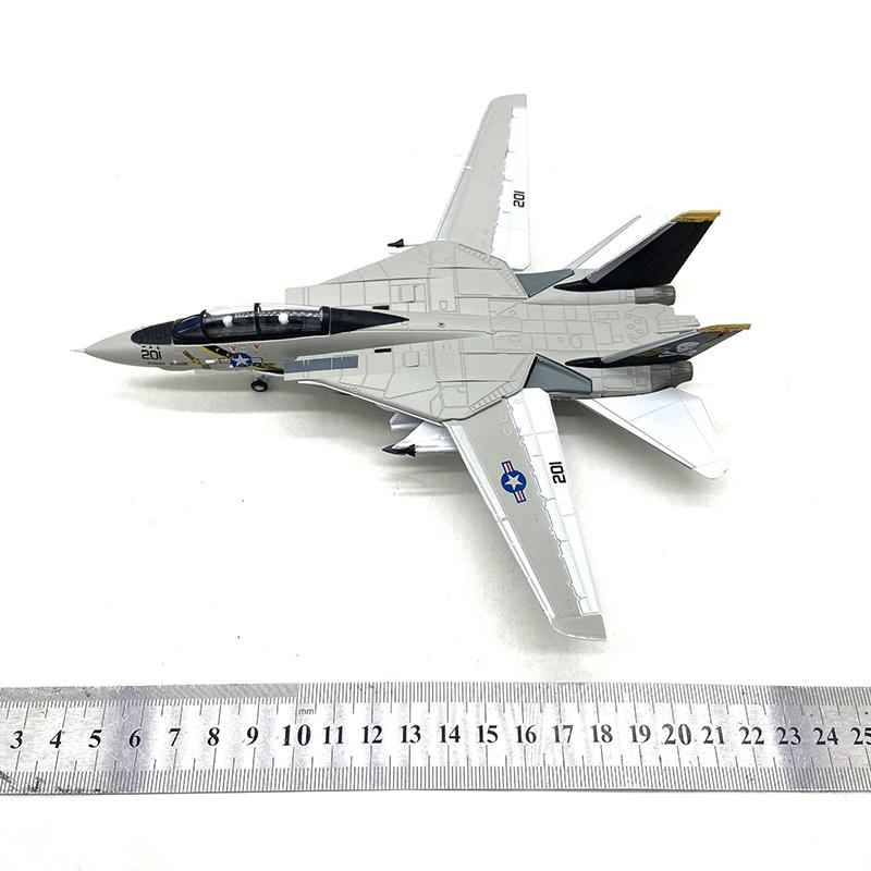 1/100 Scale USA F-14 Tomcat Fighter Alloy Model Diecast Military Missile Bomber