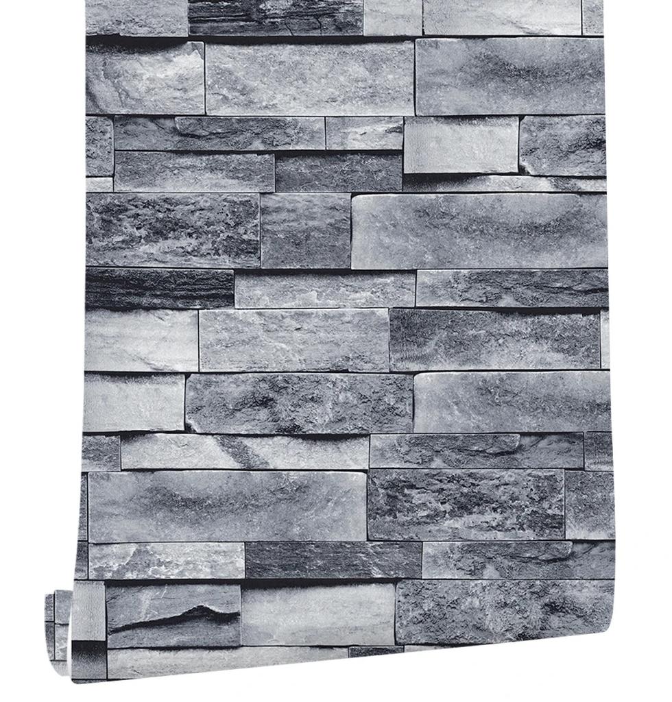 Stone Peel and Stick Wallpaper Decoration Stone Wallpaper Self-Adhesive Wall Paper for Home Decor TV Wall Easy To Peel Stick