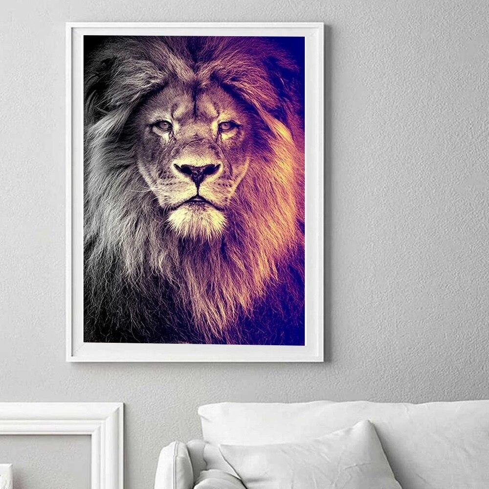 5D-Diamant-Gemälde, Kreuzstich, großer Löwe, Diamant-Mosaik, Tier-Stickerei, handgefertigt, Neuankömmling, Heimdekoration