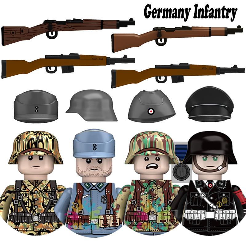 Kids Toys WW2 Military Army Sets Building Blocks Soviet US China Soldiers Mini Action Figures Medal Toys For Kids Birthday Gifts