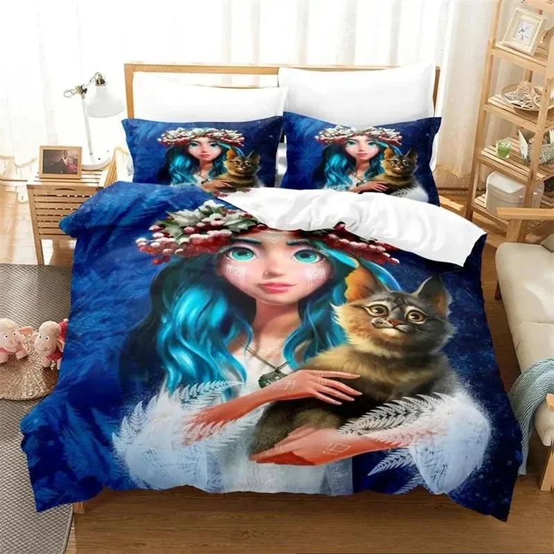 

Comforter 3D Printed Mavka The Forest Song Comfortable Duvet Bedding Set Children Bedroom Decoration Home Textile Comforter (quilt)-EU Single(135*200cm)3pcs