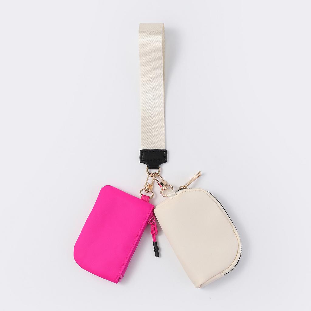 The same wrist bag portable mini fashion color matching change bag nylon waterproof storage key bag