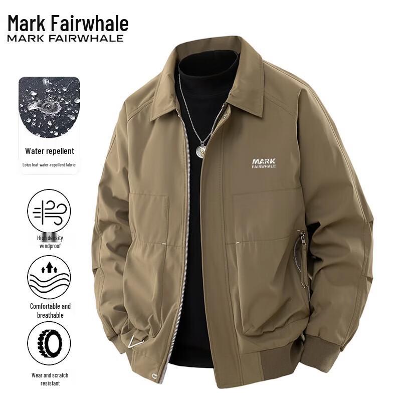 Mark Huafei Men's Casual Lapel Windproof Jacket