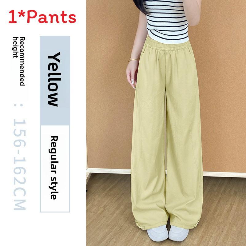 American Style Work Pants For Women With High Waist Loose Fit Breathable Fabric For Casual Daily Wear