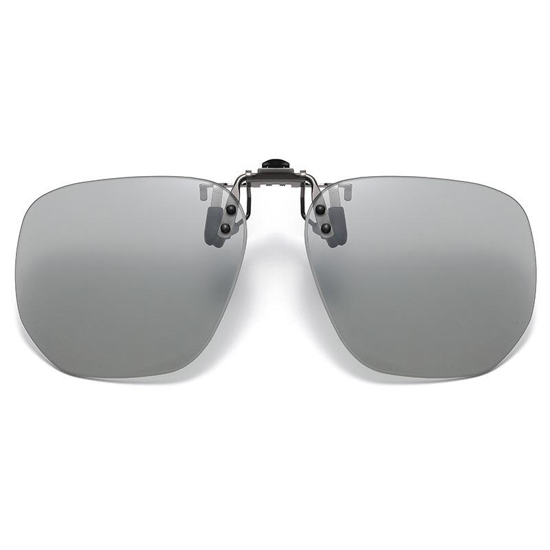 Men s and Women s Large Night Vision Polarized UV Protection Clip-on Sunglasses for Driving - Flip-up Style