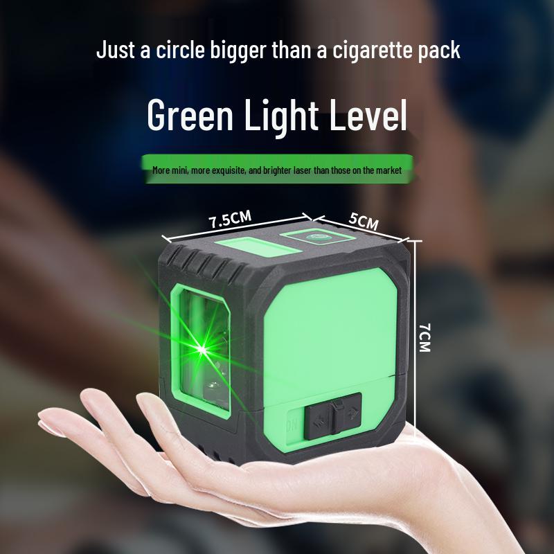 Compact Green Light Precision Infrared Line-Drawing Level for Home Use