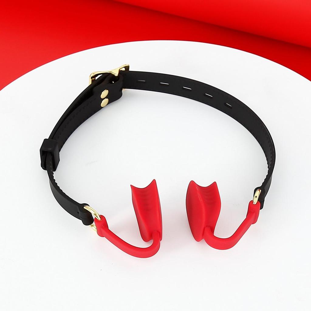 Silicone BDSM Mouth Ring Gag: Adult Flirting & Oral Sex Toy