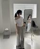 ZIZEMUSEUM Utility Pocket Wide Sweat Pants (Melange Gray)