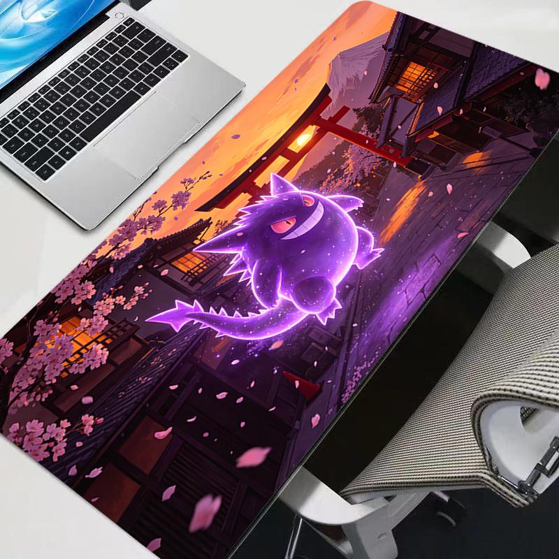 Computer Mouse Pad Gaming MousePad Large Mouse Pad Gamer Keyboard Pad Gengar Pikachu Sakura Pagoda Rug PC Desk Mat Tapis Souris