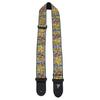 P Leathers Guitar Strap Nylon Floral Print Adjustable For and Electric Guitars Made In Canada Perri's Ltd. - - - Orange-Yellow - - Acoustic, Bass, -