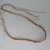 Turquoise Hat Accessories Bohemian Dyed Wooden Beads For Hat Band Fedora Hat Decoration Straw Hat Band Waist Rope