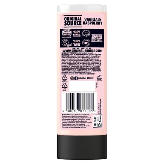 Original Source Vanilla Milk and Raspberry Shower Gel, 250ml