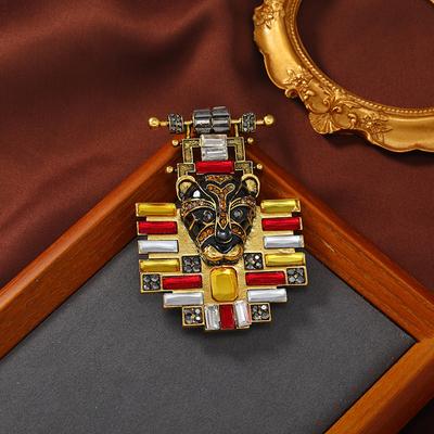 Neue Chinesische Löwentanz-Brosche Retro Leichter Luxus Löwe Tiger Anstecknadel Kleid Anzug Corsage Zubehör