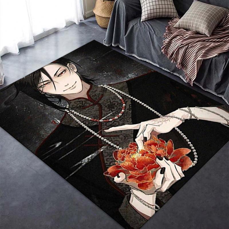 2025 New Black Butler Carpet Rug for Living Room Bedroom Home Sofa Decoration,Kids Play Non-slip Floor Mat 08