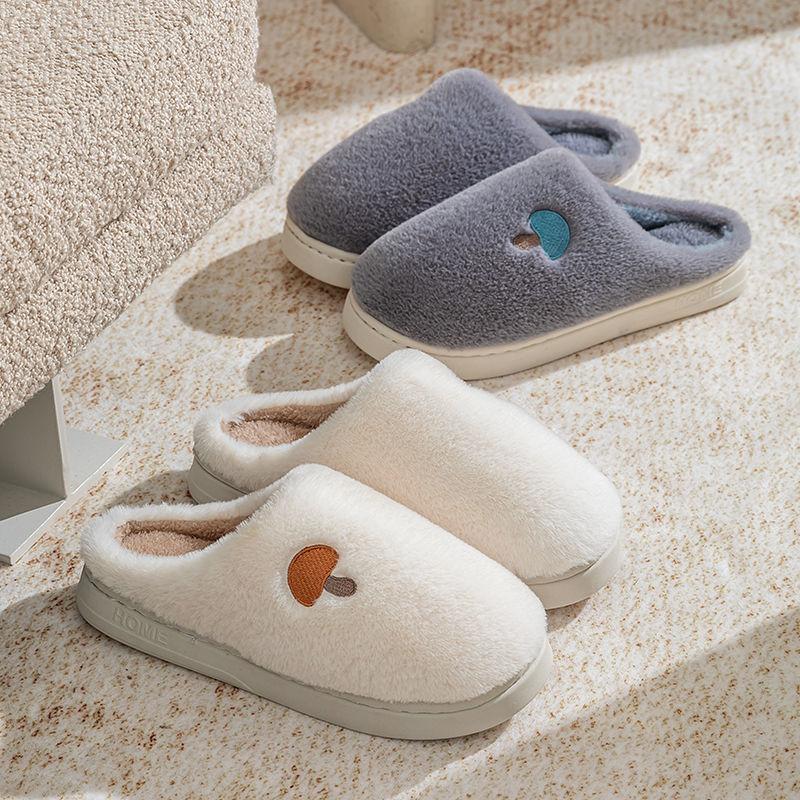 Plüsch Hausschuhe Damen Saison Zuhause Indoor Warm Rutschfest Haushalt Flauschige Mopp Fleece Baumwolle Hausschuhe