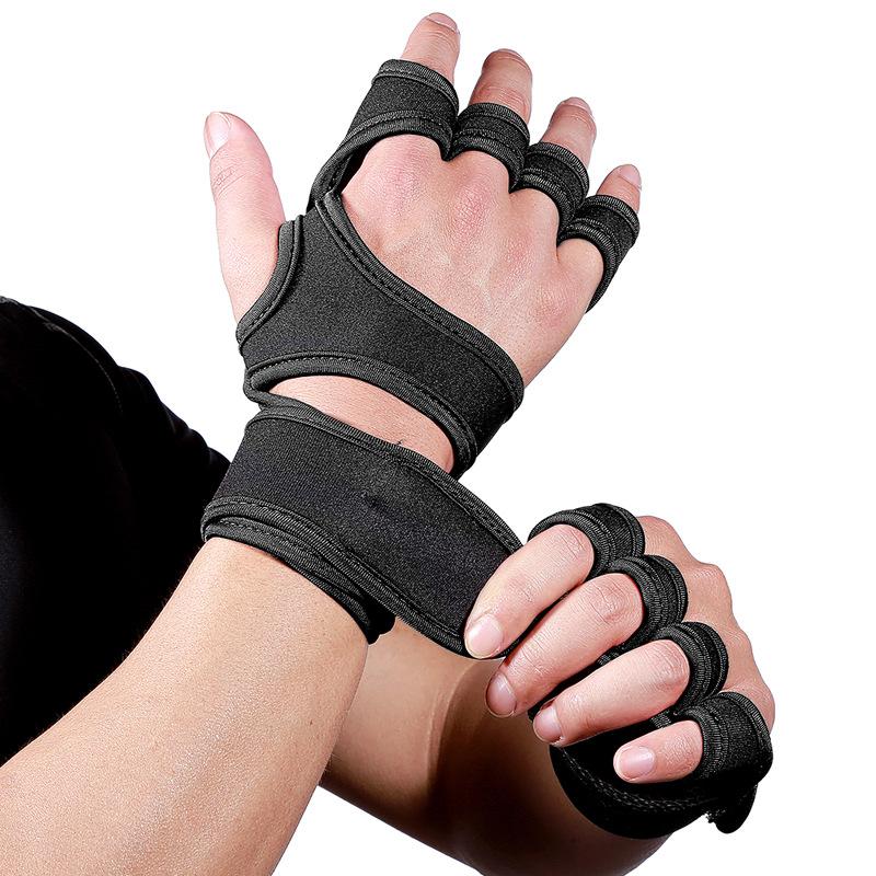 Weight Lifting Dumbbell Gloves for Men and Women Gym Fitness Training Lifting Gloves Bodybuilding Gymnastic Hand Wrist Strap Support