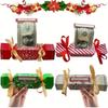 Paper Christmas Money Box Transparent Envelops Christmas Money Holders Cash Gift Pull  Kids Adults