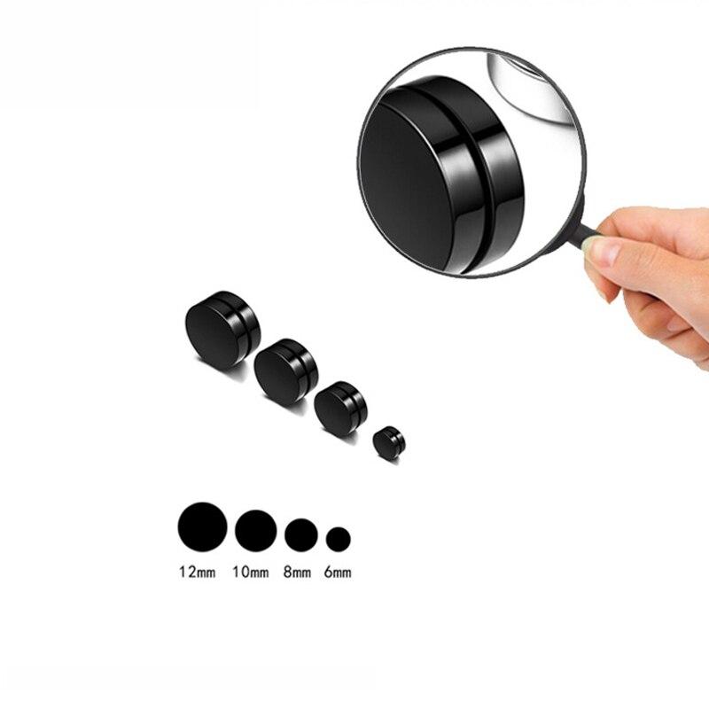 OIXEYA 4 Paia Orecchini Magnetici, Senza Piercing, Non Perforanti, Orecchini Donna, Uomo Magnetici, Uomo Calamita, Magneti, Orecchini 4/5/6/8 Mm (Argento