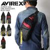 AVIREX One-Shoulder Body Bag, Shoulder Bag for Men and Women, F 68_Navy-Red AVX591