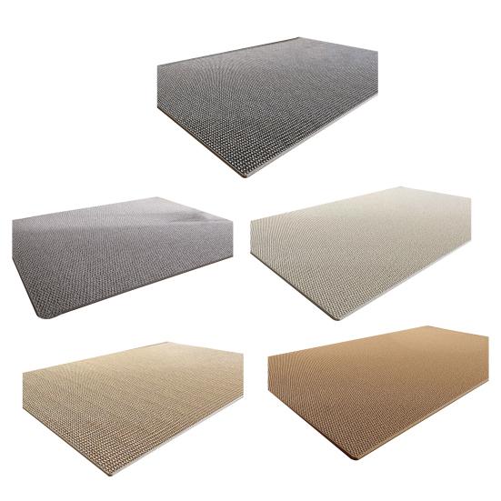 Woven Area Rug Non-Slip Faux Sisal Mat Rustic Boho Farmhouse Braided Rug