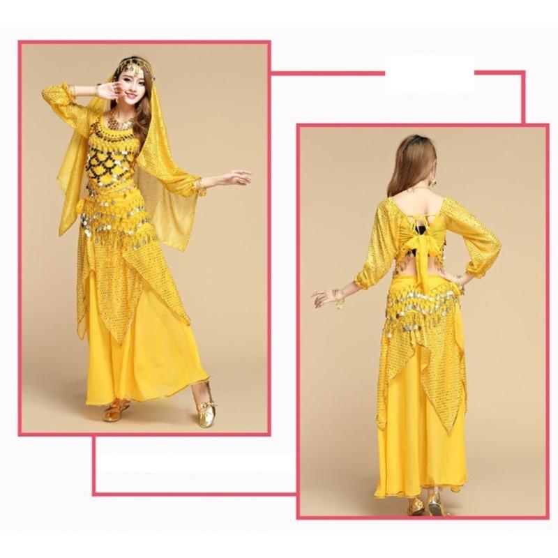 Women Belly Dance Costume Belly Dance Outfits Belly Dance Coins Tops Belly Dancing Crop Top for Halloween Party Stage