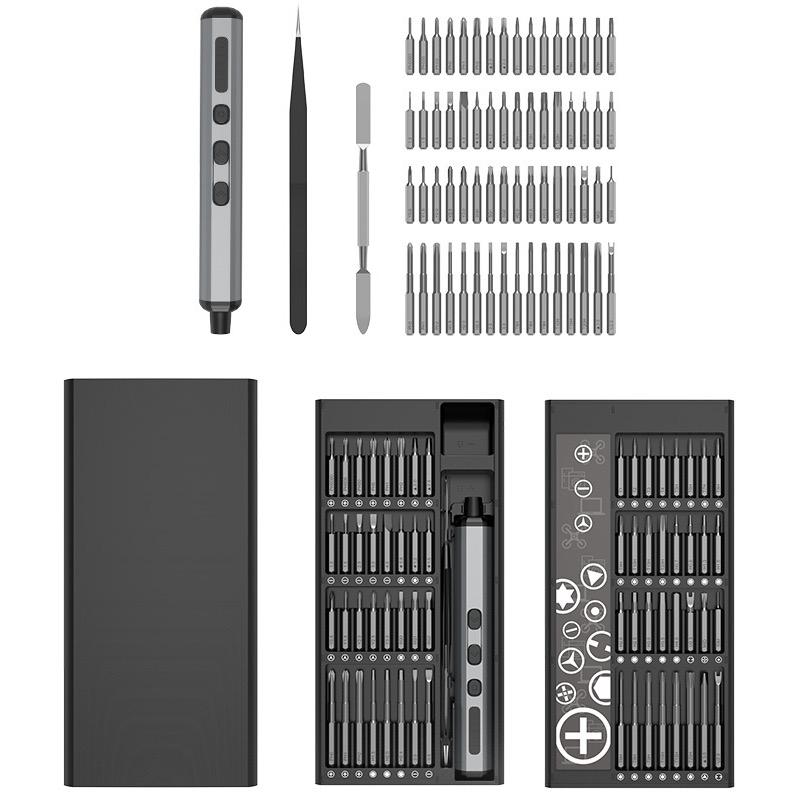 

Набір викруток JIAFA 68-в-1 з подвійним режимом: електричним/ручним, з 64 бітами, світлодідним підсвічуванням для мобільних телефонів, ПК, годинників A