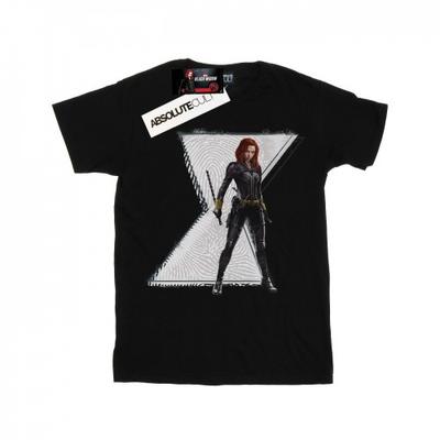 Womens/Ladies Black Widow Movie Natasha Logo Cotton Boyfriend T-Shirt
