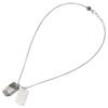 DIESEL Double Plate Dog Tag Necklace Pendant DX1143040 [Diesel] [Item]