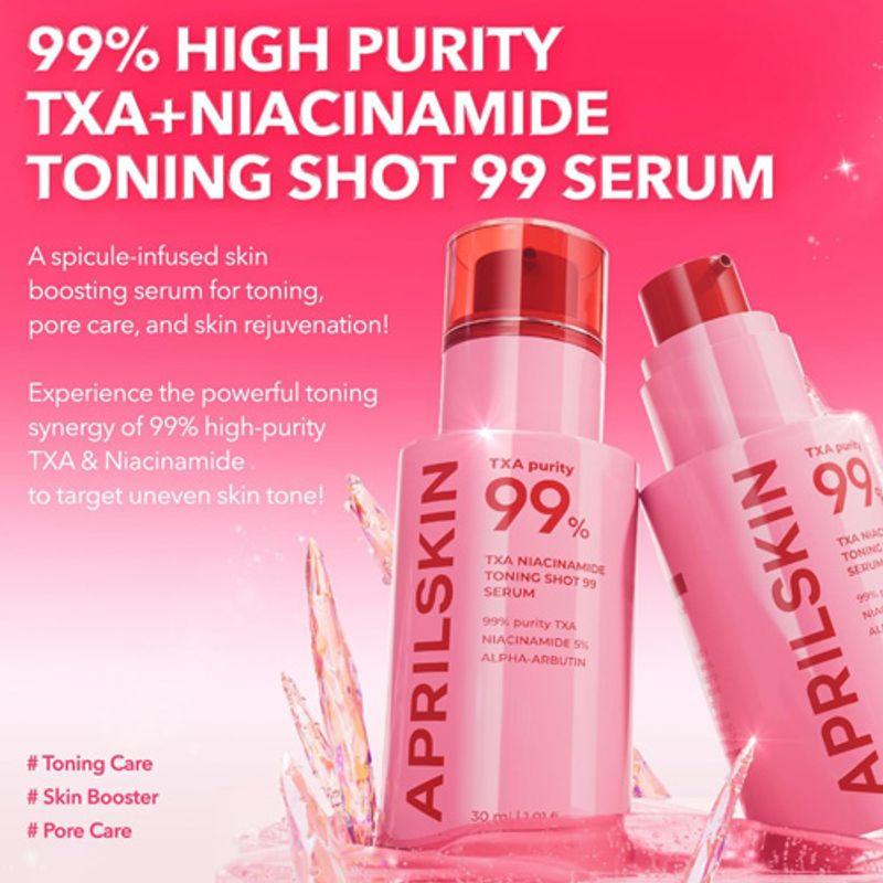Aprilskin TXA Niacinamide Toning Shot 99 Serum 30ml