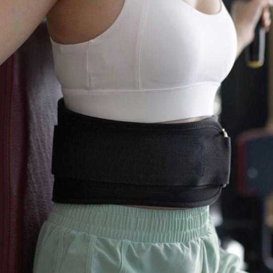 Weight Lifting Belt with Fastener Tape Adjustable Lightweight Self-Locking Powerlifting Belt Workout Fitness Waist Belt