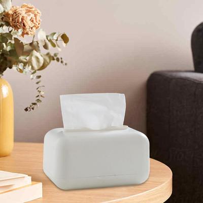 Corners Facial Tissue Case for Kitchen Countertop Sleek Opening Storage Widely Uses Detachable Built