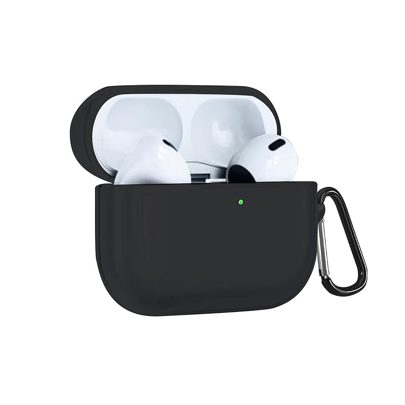 

[2024 improved model] CABOBE AirPods 4 for case 4th generation Ultra thin silicon case ledvisible Wireless charging compatible dustproof Shockproof