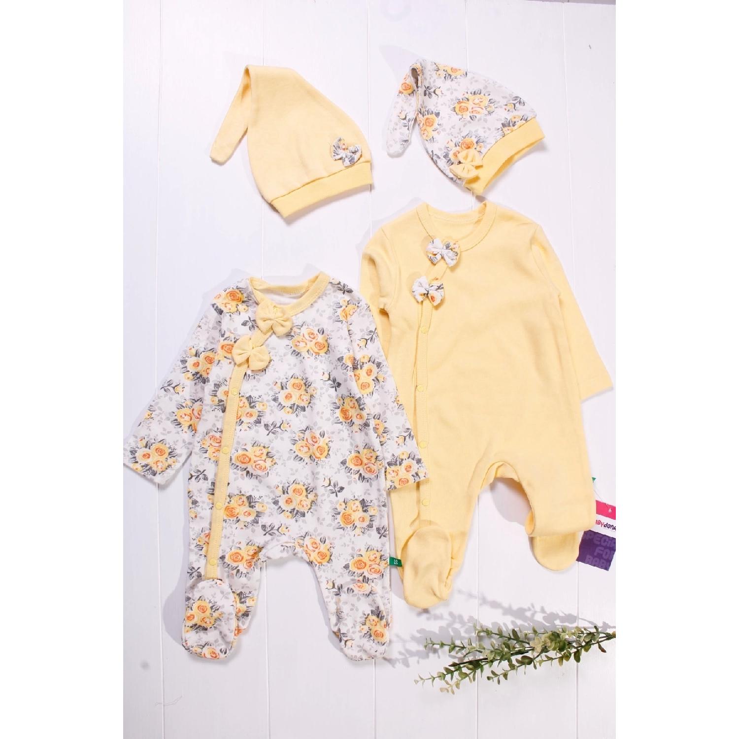 

Cravuze Baby с цветочным узором, набор из 4 предметов для ухода за кожей