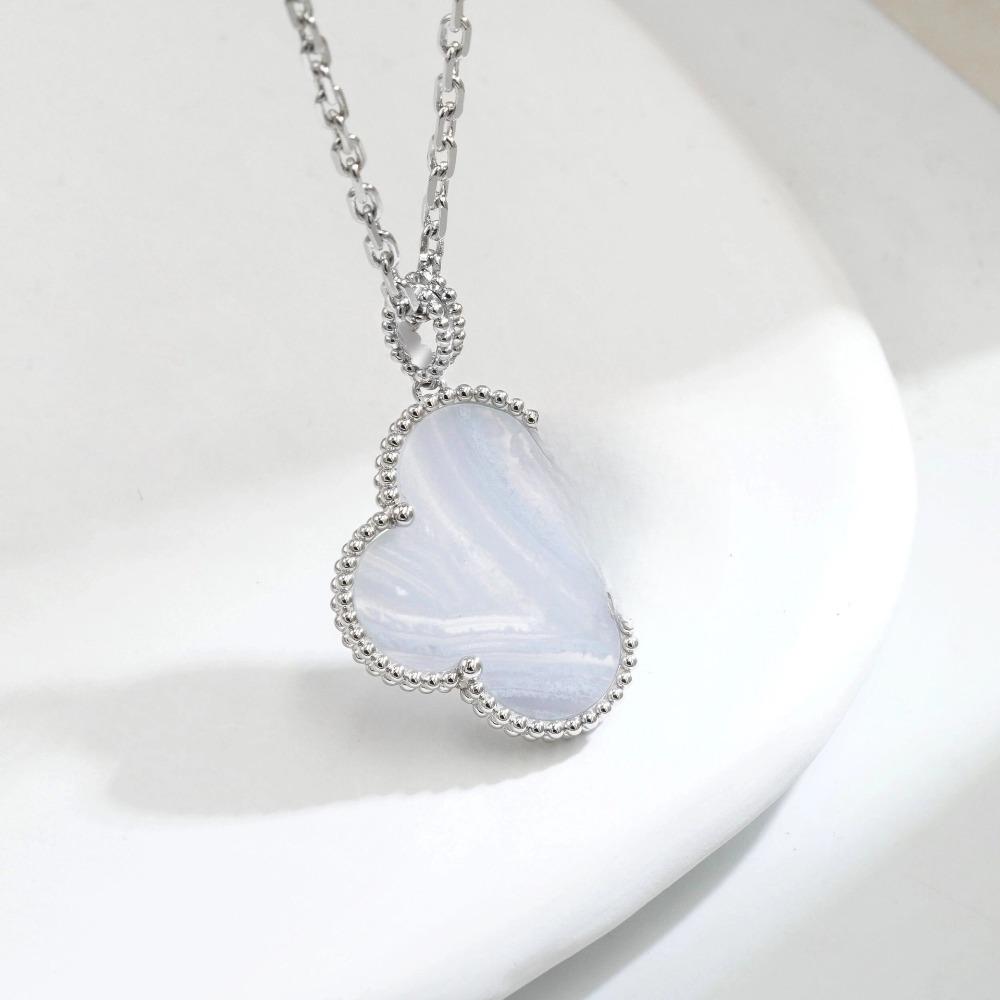 V Gold Four-leaf Clover Plated 18K Gold Necklace with Jewelry Women's High Version White Fritillary Rose Gold Pendant Light Luxury Niche