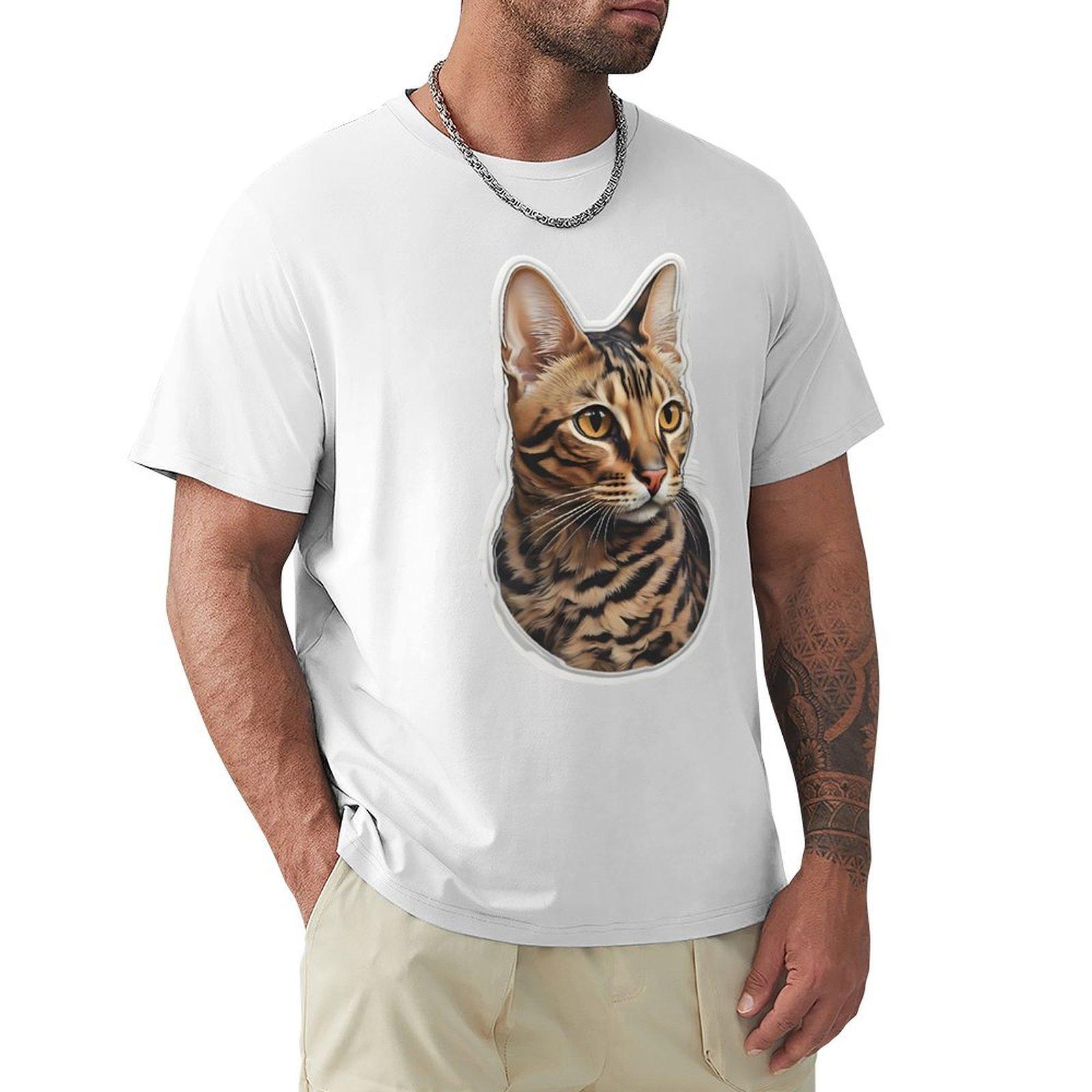 Bengal Cat TShirt Personalized tshirt funny gifts mens big and tall t shirts S