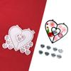 Wall Hanging Resin Moulds Heart-shaped Silicone Moulds Window Epoxy Resin Mould for DIY Craft Christmas Home Decoration