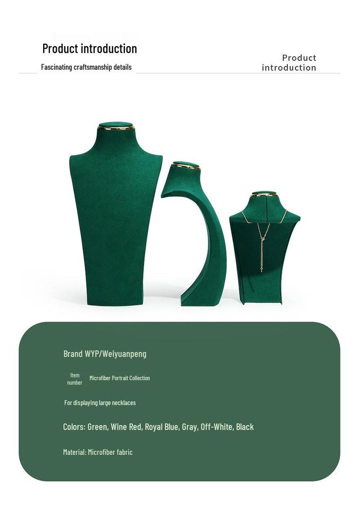 Weiyuanpeng Ultra-fiber Mannequin Necklace Display Stand