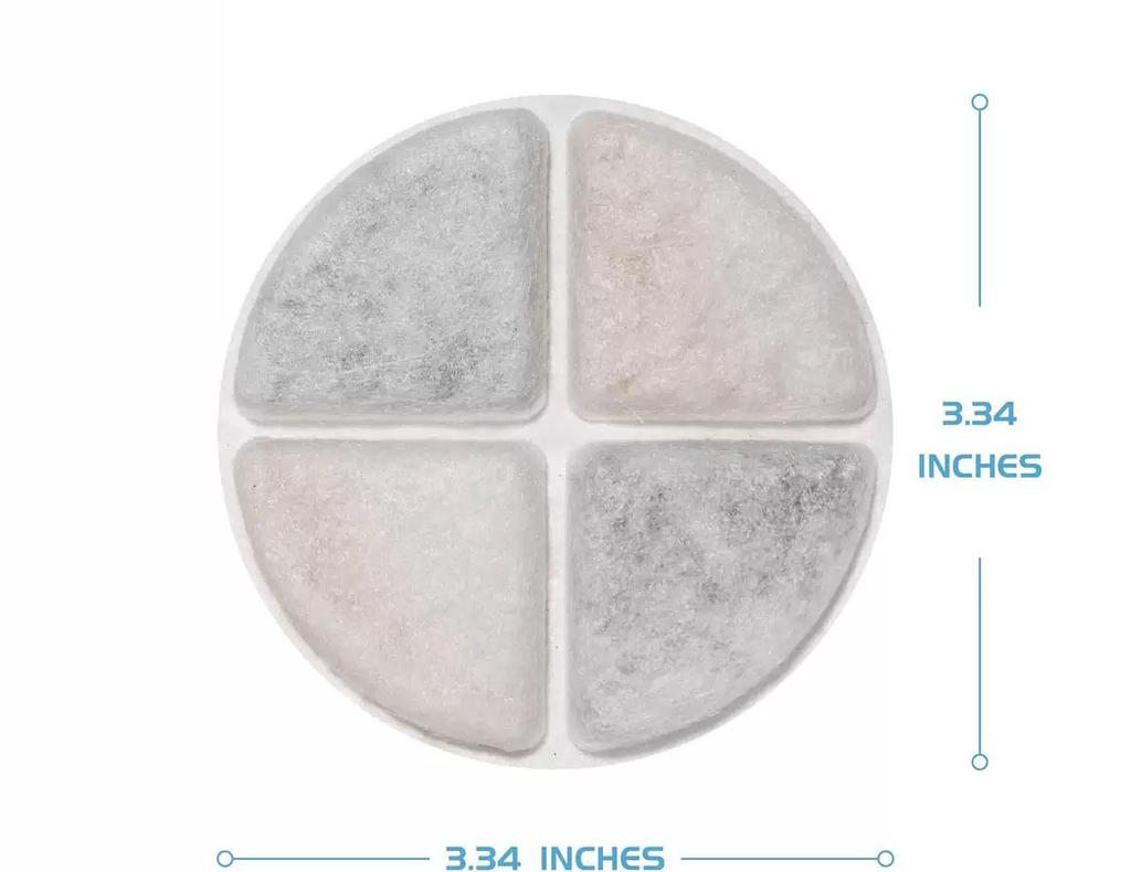 Pet Water Fountain Replacement Filter Pads Set Compatible with Most Automatic Pet Water Dispensers Durable Absorbent Material for Clean Fresh Water