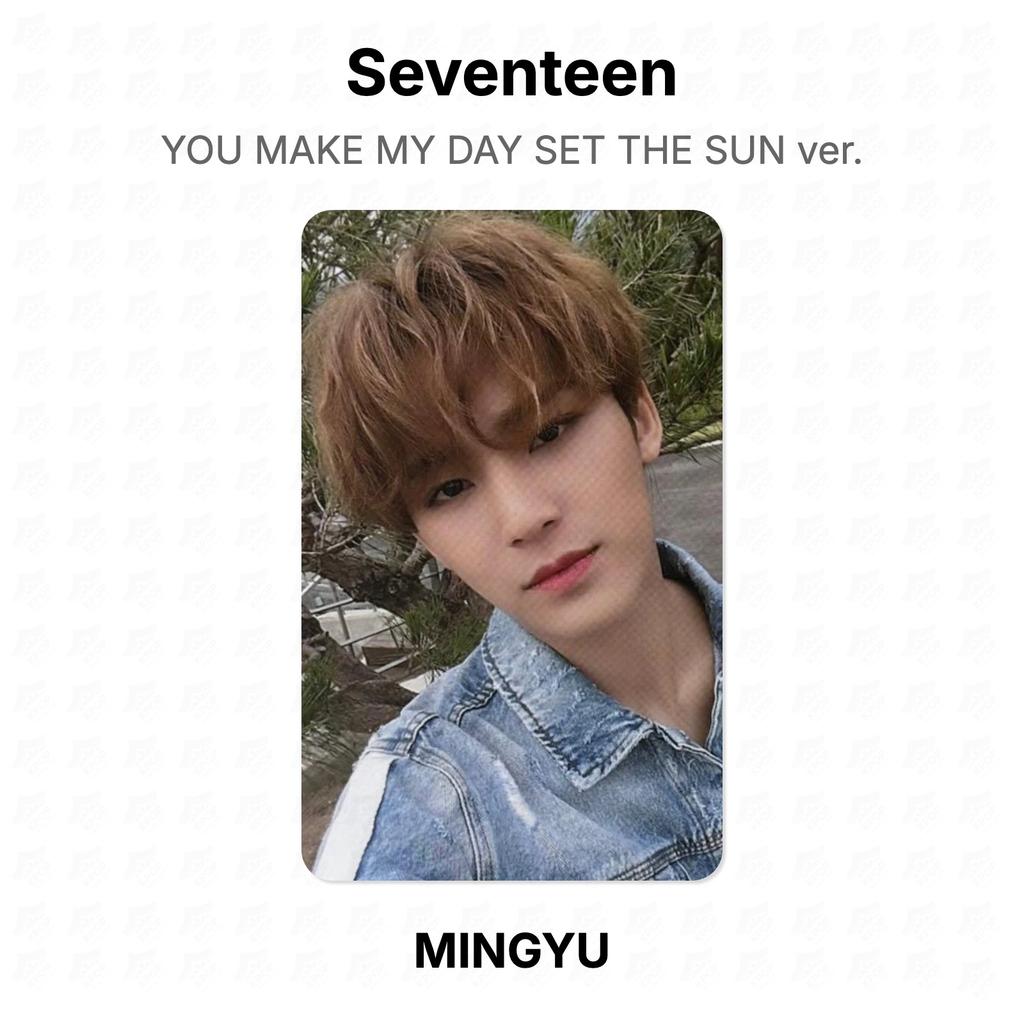 Seventeen YOU MAKE MY DAY SET THE SUN ver. Official Photocard