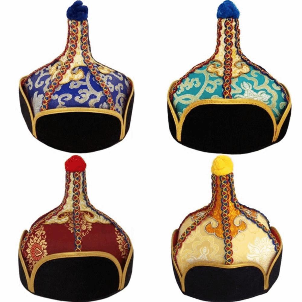 Stable Pointed Shape Ethnic Costume Headwear Comfortable Wearing Performance Hat Cultural Gala