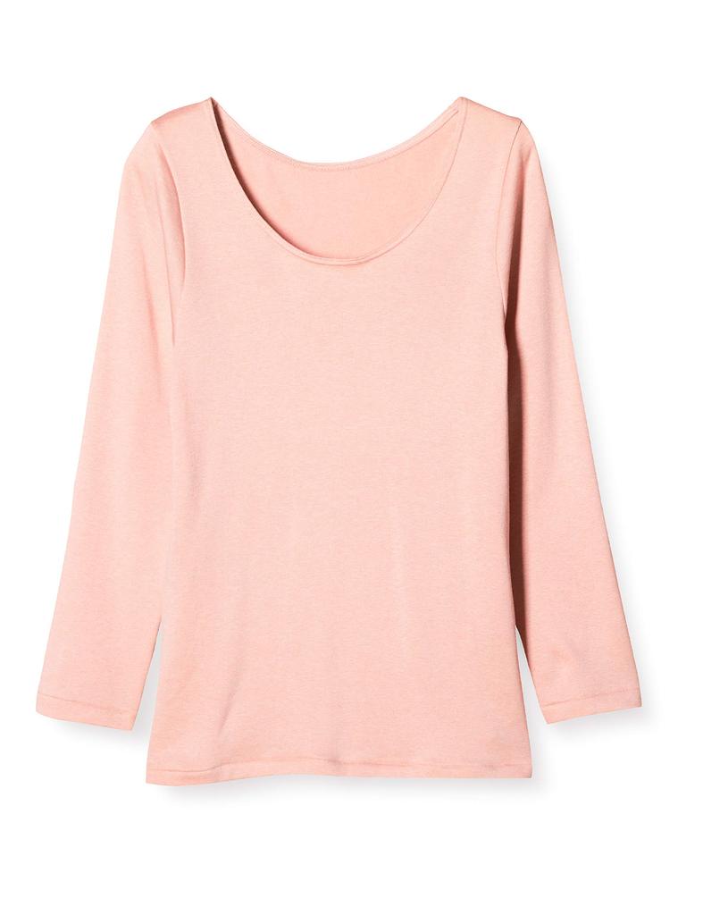 Comfortable Thermo Inner Fits Your Size L Wing/Wacoal Women's Top, 3/4 Sleeves, U-Neck, Body, (EL6720)