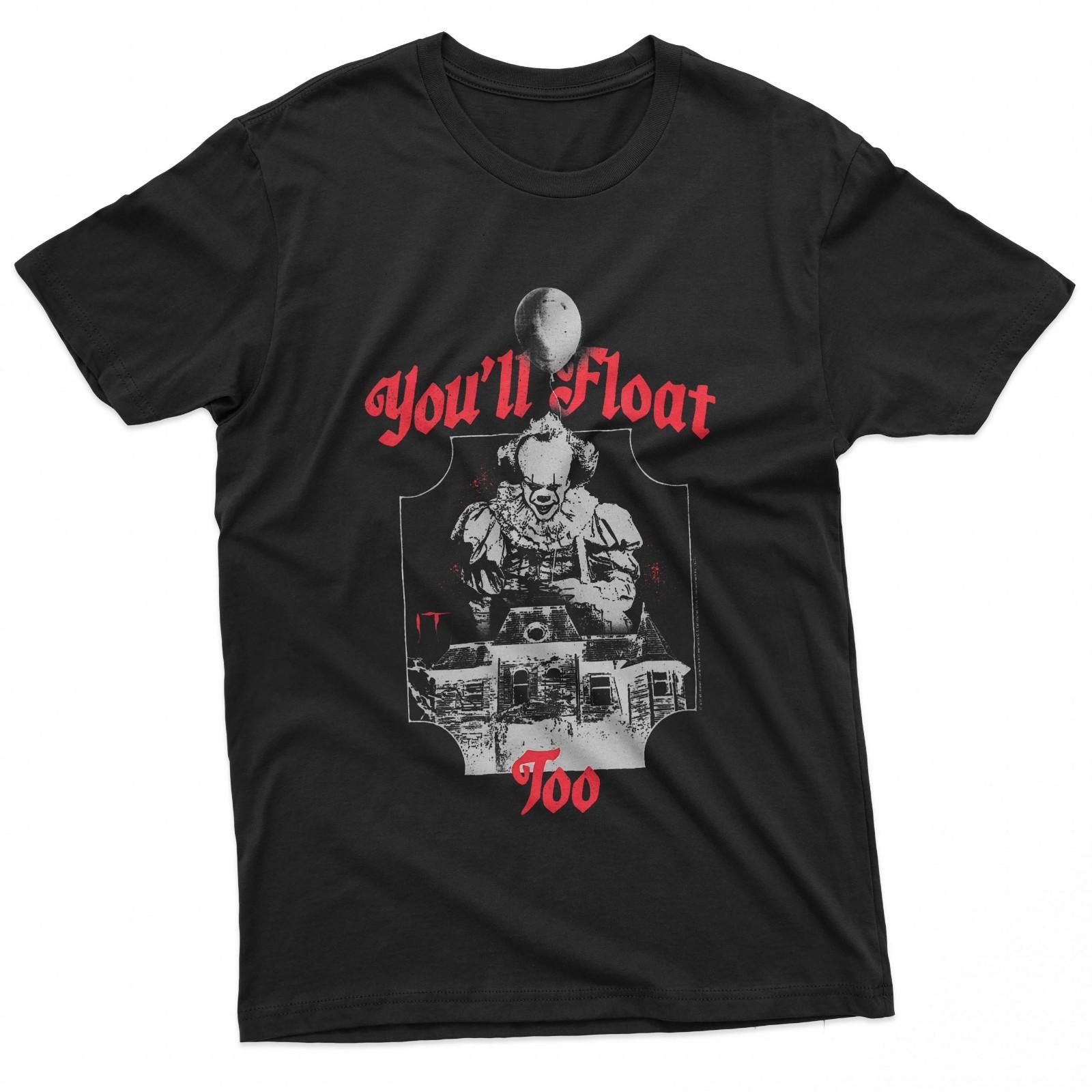 It YouLl Float Too Haunted House And Clown Horror Movie T-Shirt S