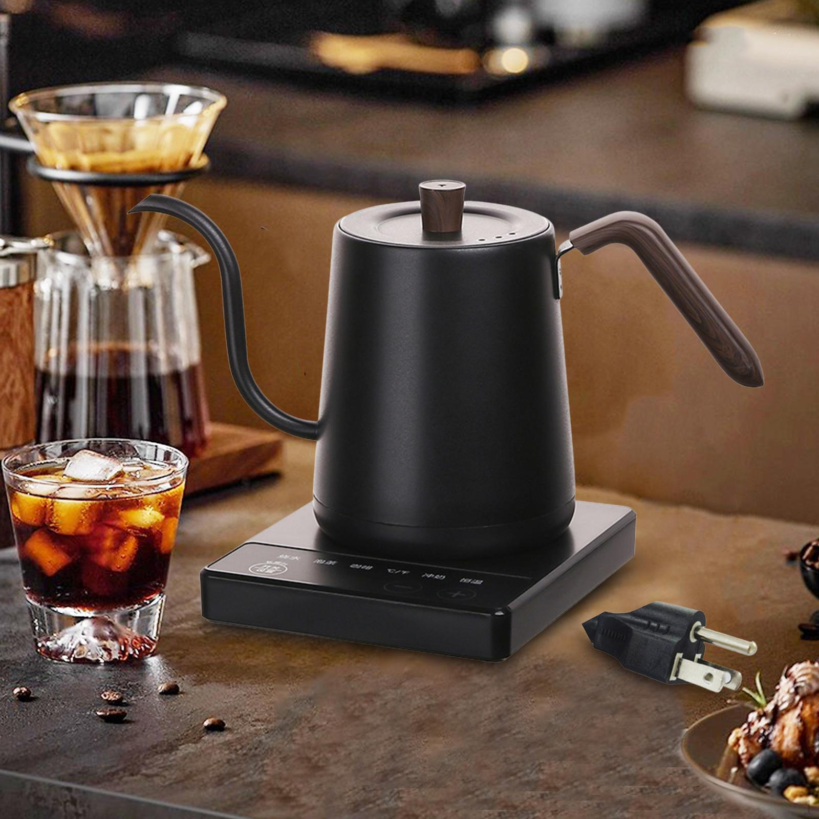 

Electric Kettle Stainless Steel Multifunction for Kitchen Outdoor Restaurant black чорний