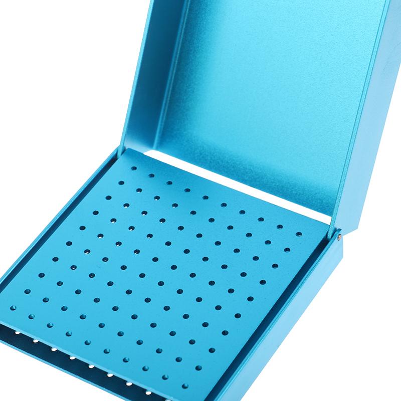 Dental 100 Loch Endo Box Reinigung Stehen Autoklav Hohe Temperatur Sterilisierbar Für High/Low Speed Dental Bohrer