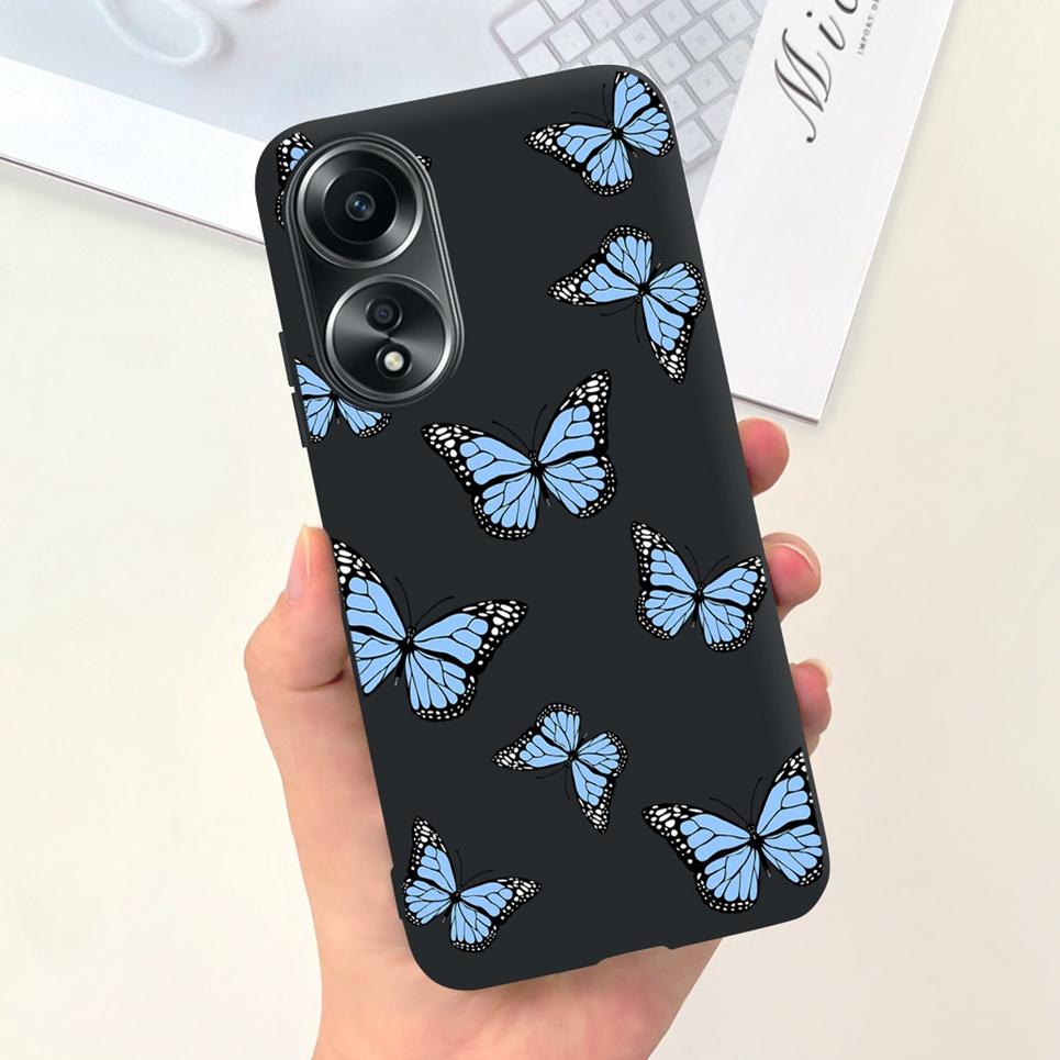 For Oppo A58 4G Back Cover Beauty Flower Girl Fashion Jelly Phone Case For Oppo A58 4G CPH2577 OppoA58 A 58 Coque Etui Soft TPU