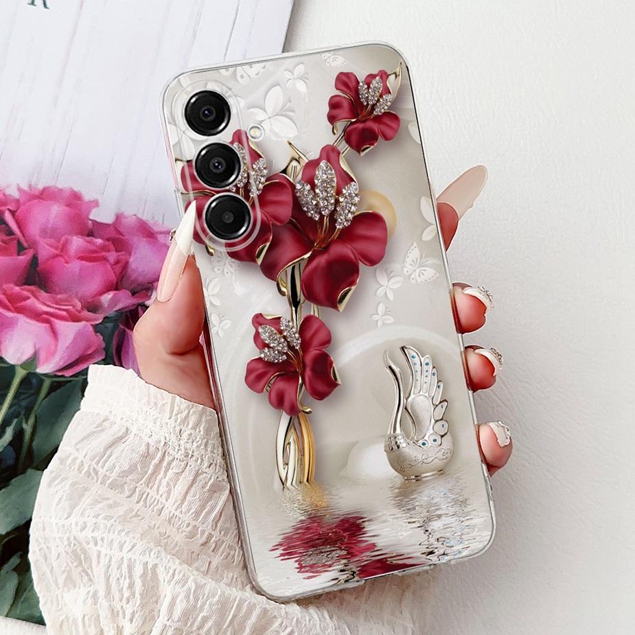 For Samsung Galaxy A17 5G Case SM-A176B Cute Cat Painted Cover 6.7'' Soft Silicone Case For Samsung A17 A 17 GalaxyA17 5G Fundas