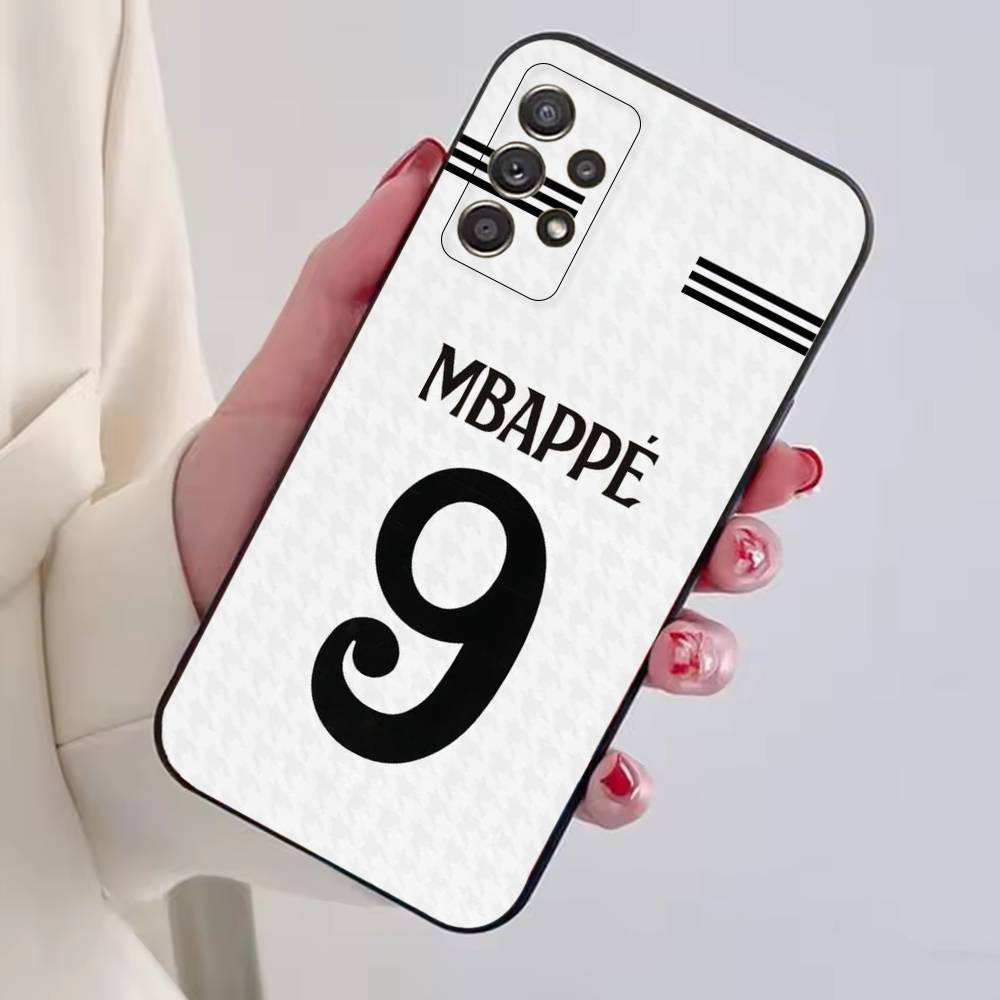 Football S-Star M-MbappeS-S Phone Case For Samsung S25,S24,S21,S22,S23,S30,Ultra,S20,Plus,Fe,Soft Silicone Black Cover
