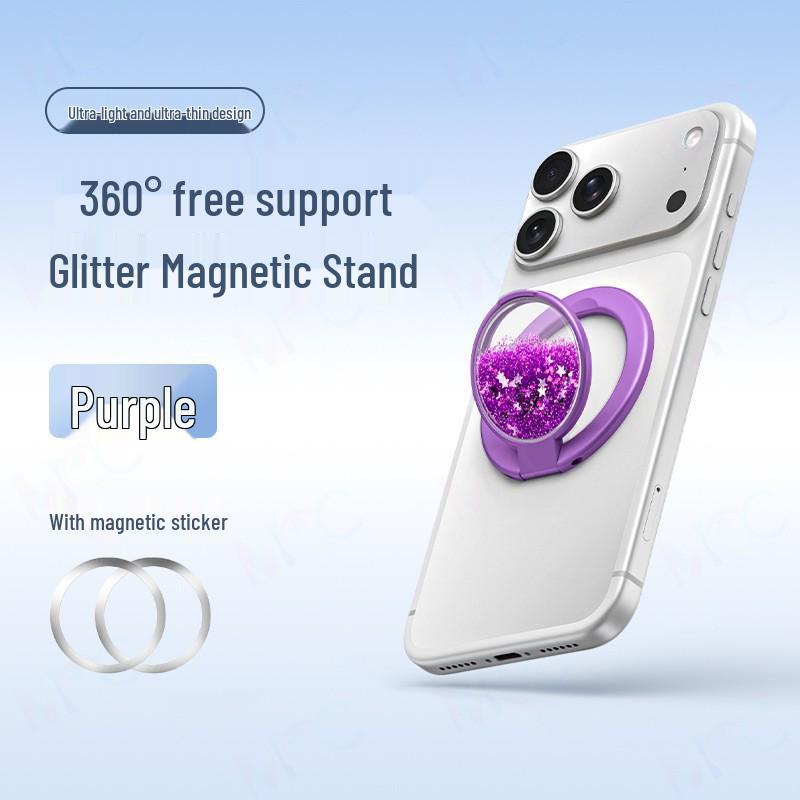 Magnetic Alloy Phone Stand: Multi-functional Desktop Holder for Universal Use