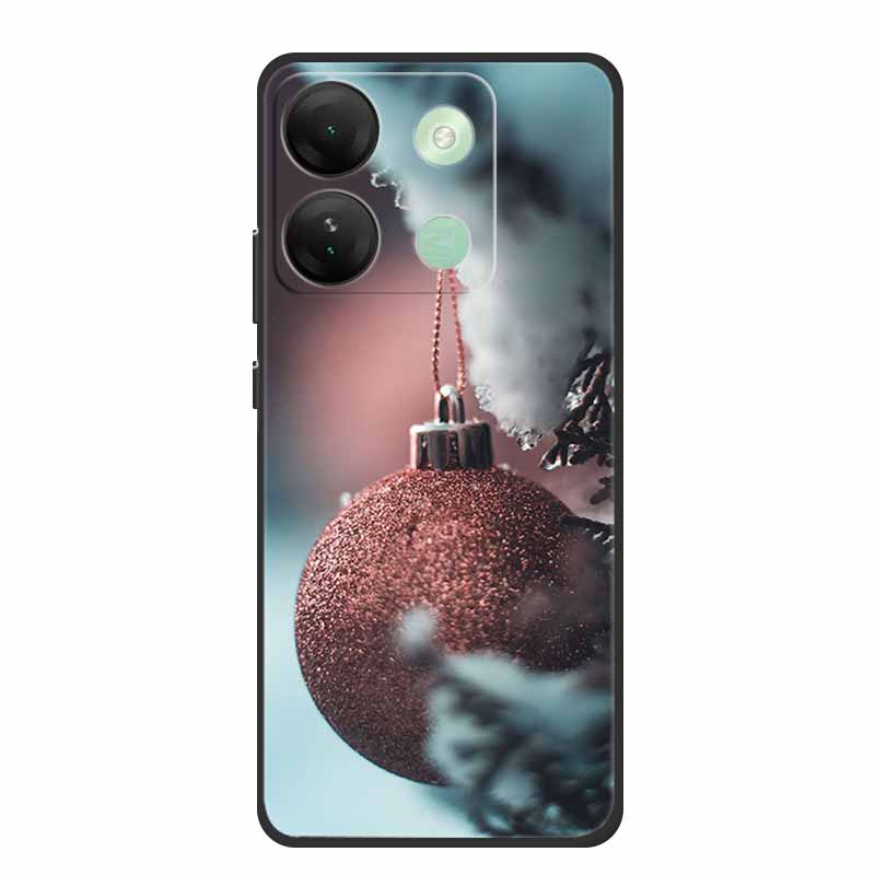 For Infinix Smart 7 HD Christmas Soft Case Silicone TPU Back Cover Phone Cases For Infinix Smart7 Plus X6516 Xmas New Etui Shell