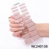 Hot Sell Custom Logo HEMA-Free Gel Polish Nail Stickers New Solid Color Styles Semi Cured Gel Nail Wraps 20 Gel Nail Strips